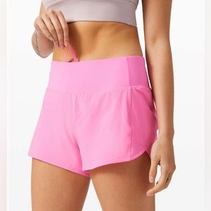 Lululemon Speed Up Short Long *4” Updated fit Dark Prism Pink